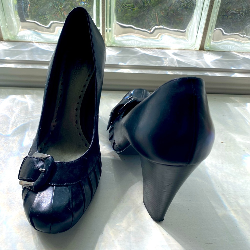 Black chunky heels by BCBgirls.